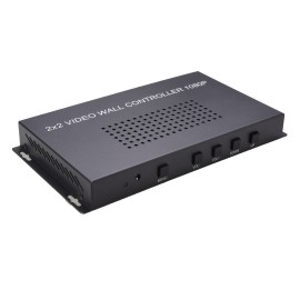 1080P 2x2 HD Video Wall Controller 2x2 Screen Video Processor TV Display Video Controller with USB Port US Plug