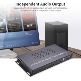 1080P 2x2 HD Video Wall Controller 2x2 Screen Video Processor TV Display Video Controller with USB Port US Plug