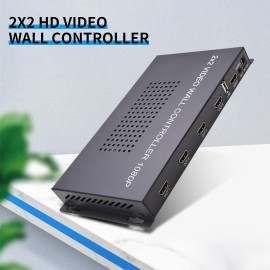 1080P 2x2 HD Video Wall Controller 2x2 Screen Video Processor TV Display Video Controller with USB Port US Plug