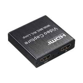 HD Video Capture Card USB Capture Card Maximum Support 4K Input 1080P Output Resolution Small Size Support Microphone Input