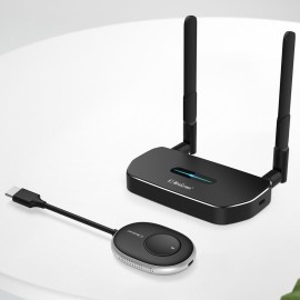 HD Wireless Transmitter Receiver Set Wireless Display Adapter Support 4K Image Quality Long Transmission Distance Plug and Play