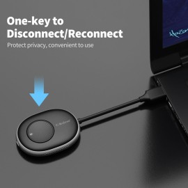 HD Wireless Transmitter Receiver Set Wireless Display Adapter Support 4K Image Quality Long Transmission Distance Plug and Play