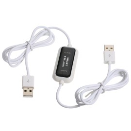 2 Port USB KM Keyboard Mouse Switch File Data Transfer Share Link Cable