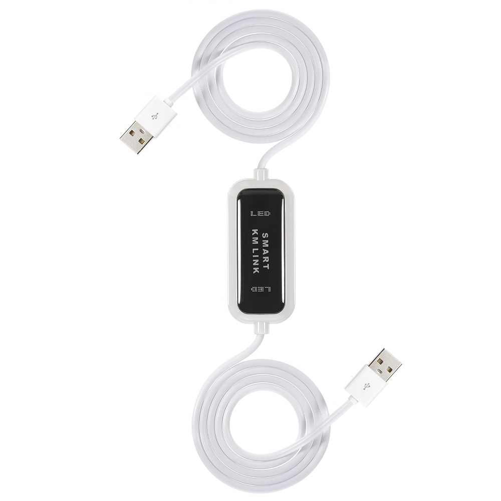 2 Port USB KM Keyboard Mouse Switch File Data Transfer Share Link Cable