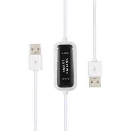 2 Port USB KM Keyboard Mouse Switch File Data Transfer Share Link Cable