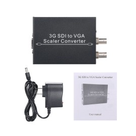 SDI to VGA Audio Converter with 3G Signal 1080P Scaler Converter Compatible with 3G/HD/SDI