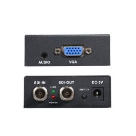 SDI to VGA Audio Converter with 3G Signal 1080P Scaler Converter Compatible with 3G/HD/SDI