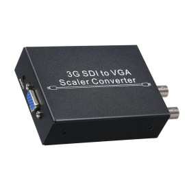 SDI to VGA Audio Converter with 3G Signal 1080P Scaler Converter Compatible with 3G/HD/SDI