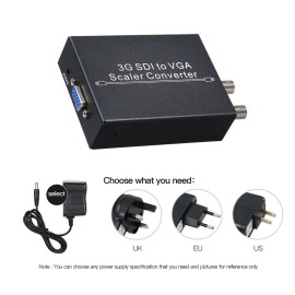 SDI to VGA Audio Converter with 3G Signal 1080P Scaler Converter Compatible with 3G/HD/SDI
