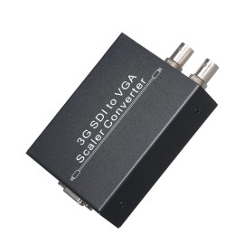SDI to VGA Audio Converter with 3G Signal 1080P Scaler Converter Compatible with 3G/HD/SDI