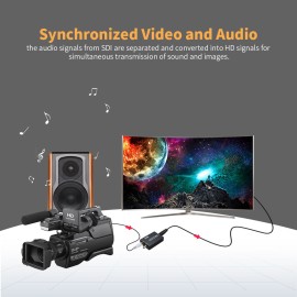 3G SDI TO HD+SDI Converter with Power Supply Full HD 1080P SDI TO HD-SDI and 3G-SDI Signal Display