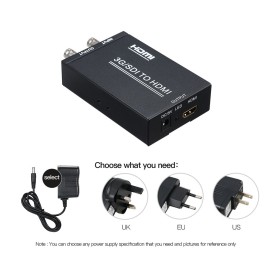 3G SDI TO HD+SDI Converter with Power Supply Full HD 1080P SDI TO HD-SDI and 3G-SDI Signal Display