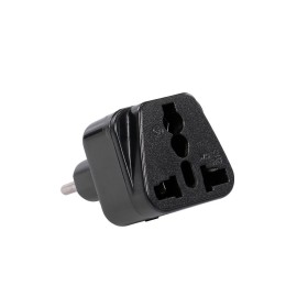 High Quality Swiss Embedded Conversion Plug 5-hole Adaptor Plug Swiss Plug to Universal Socket Travel Plug Adapter Black