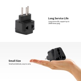 High Quality Swiss Embedded Conversion Plug 5-hole Adaptor Plug Swiss Plug to Universal Socket Travel Plug Adapter Black