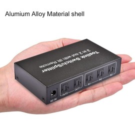 NK-T32 3 In 2 Out Toslink Cable Switch Splitter SPDIF/TOSLINK Optical Audio 3x2 Switcher SPDIF Splitter With IR Remote Control