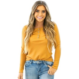 Crochet Back Thermal Buttoned Top