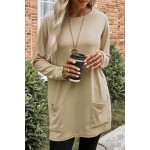 Apricot Longline Pocketed Top