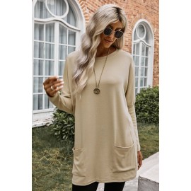 Apricot Longline Pocketed Top