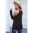 Black Hollow Out Off-the-shoulder Long Sleeve T-shirt