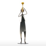 Cowboy Band / Trumpet Music Trumpet Playing Metal Iron Sculpture Handmade Baking Paint Technology