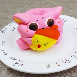 Exquisite Fun Soft Cat Cartoon Squishy Slow Rising Squeeze Toy Phone Straps Ballchains Simulation Kawaii Squishies Cream Scented Fidget Toys for Kids and Adults Cat with Fish