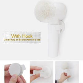 Electric Cleaning Brush 5-in-1 Magic Battery Powered Scrubber for Kitchen Bathroom Tub Shower Tile Carpet Bidet Sofa