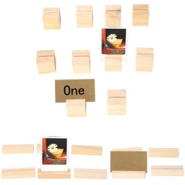 10pcs Handiness European Style Tree Branch Menu Seat Folder Photo Memo Business Card Massage Solid Wood Base Wooden Support