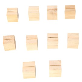 10pcs Handiness European Style Tree Branch Menu Seat Folder Photo Memo Business Card Massage Solid Wood Base Wooden Support