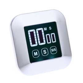 Touch Screen Timer Kitchen Baking Countdown Timer Multifunctional LCD Display Timer Stopwatch Alarm Magnetic Kitchen Gadgets