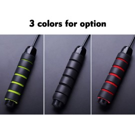 Jump Rope Fast Rope Skipping Adjustable Foam Anti Skid Handle skipping rope New Fitness speed rope for Men and Women Suitable for Aerobic Exercise