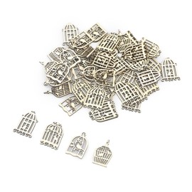 50Pcs Wood Bird Cage Wall Hanging Ornament DIY Art Crafts Photo Album Collage Wood Pieces