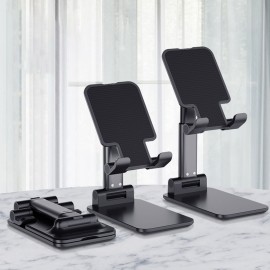 Cell Phone Stand Foldable Angle Height Adjustable Stable Portable Desktop Stand Compatible with Mobile Phone/iPad/Tablet