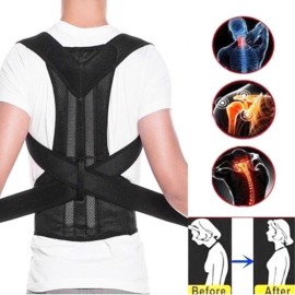 Posture Corrector for Women Men Kyphosis Brace Adjustable Comfortable Scoliosis Back Humpback Correction Belt for Students Children Adult