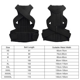 Posture Corrector for Women Men Kyphosis Brace Adjustable Comfortable Scoliosis Back Humpback Correction Belt for Students Children Adult