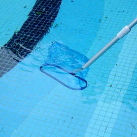Swimming Pool Rake Skimmer Net Heavy Duty Deep-Bag Fits Most Standard Pole for Cleaning Swimming Pools,Hot Tubs,Spas and Fountains