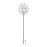 Rotatable Windmill Outdoor Metal Stake Windmill Art Ornament Decor for Lawn Yard Patio