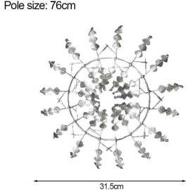 Rotatable Windmill Outdoor Metal Stake Windmill Art Ornament Decor for Lawn Yard Patio