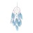 Feather Dream-Catcher with LED Light Portable Handmade Wall Hanging Decoration Photography Prop Room Home Deco