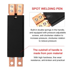 DIY Integrated Copper Spot Welding Pen Built-in Spring Pressure Adjustable Screw