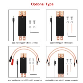 DIY Integrated Copper Spot Welding Pen Built-in Spring Pressure Adjustable Screw