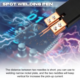 DIY Integrated Copper Spot Welding Pen Built-in Spring Pressure Adjustable Screw
