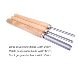 8Pcs Wood Lathe Chisel Set Turning Tools Woodworking Gouge Skew Parting Spear
