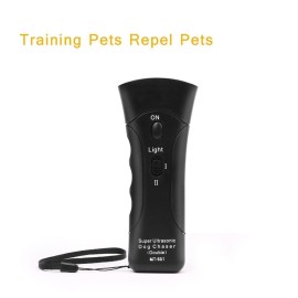 Dog Chaser Anti Barking Trainer LED Flashlight Training Repeller