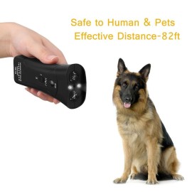 Dog Chaser Anti Barking Trainer LED Flashlight Training Repeller