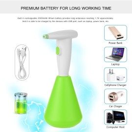 1300ML Electric Sprayer Watering Spraying Sprinkling Can Spray Bottle with Rechargeable 2000mAh Battery for Home Cleaning Gardening Watering