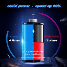 Intelligent Automatic Battery Charger 12V/24V Battery Charger Reconditioner Pulse Repair with Digital Display for Car Cell Motorcycle Battery Lithium Battery