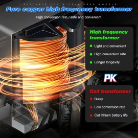 Intelligent Automatic Battery Charger 12V/24V Battery Charger Reconditioner Pulse Repair with Digital Display for Car Cell Motorcycle Battery Lithium Battery