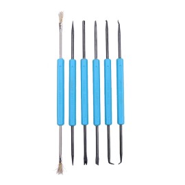 Electric Soldering Iron Kit 60W Adjustable Temperature Welding Tool with 5 Piece Solder Iron Tips Portable PU Carry Bag US Plug