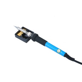 Electric Soldering Iron Kit 60W Adjustable Temperature Welding Tool with 5 Piece Solder Iron Tips Portable PU Carry Bag US Plug