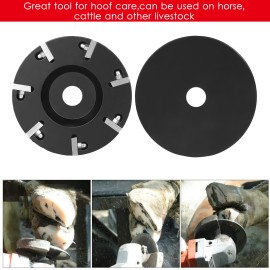 Livestock Hoof Trimming Disc Plate Hoof Trimming Discs Hoof Grinding Discs Claws Hoof Care Tool with 7 Blades